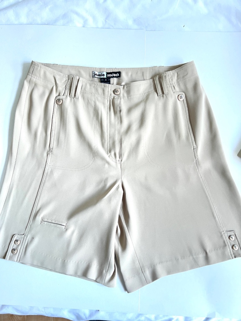Jamie Sadock Bermuda Shorts Golf Beige Size 12